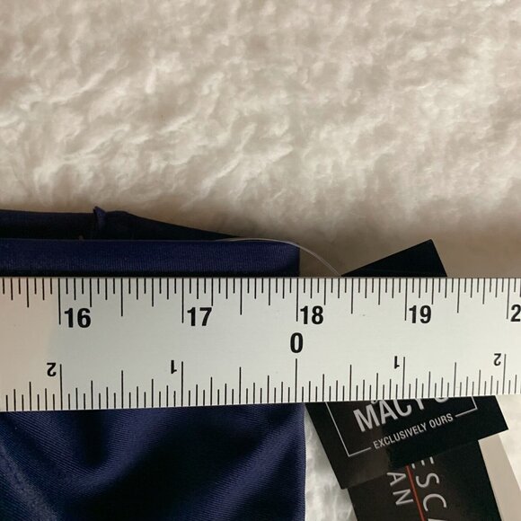 Island Escape Mariposa Swim Skirt Women's 18W Navy Blue Ruffle Hem Ruched Detail - Picture 5 of 9